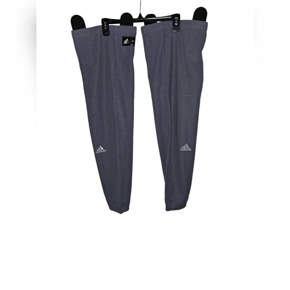Adidas Mystic Grey White Men’s Hockey Stock Socks DX0966 Size XL